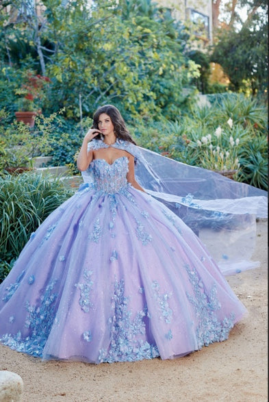 Two Tone Sparkly Dress, Puff Sleeve