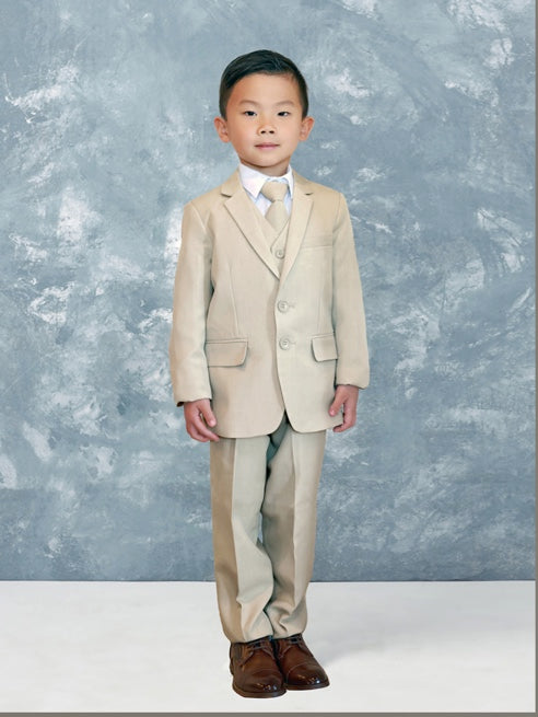 BOY'S SLIM FIT 5 PIECE SUIT